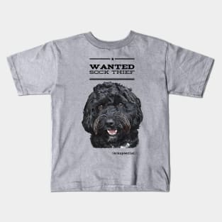 Cockapoo / Doodle Dog Sock Thief Kids T-Shirt